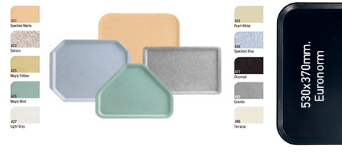 Dienbladen Polyester Versa Tray afm. 530x370mm. - Euronorm